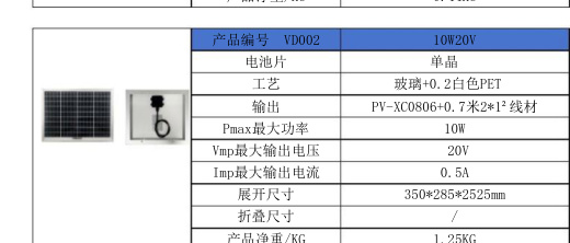 VD002 10W20V